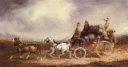 Charles Cooper The Edinburgh-London Royal Mail on the Road oil painting